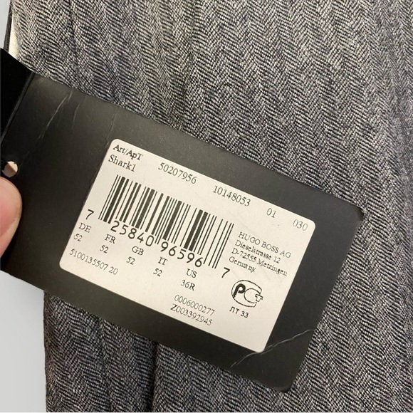 NWT BOSS Hugo Boss Wool Trousers Sz 36R - Picture 4 of 12